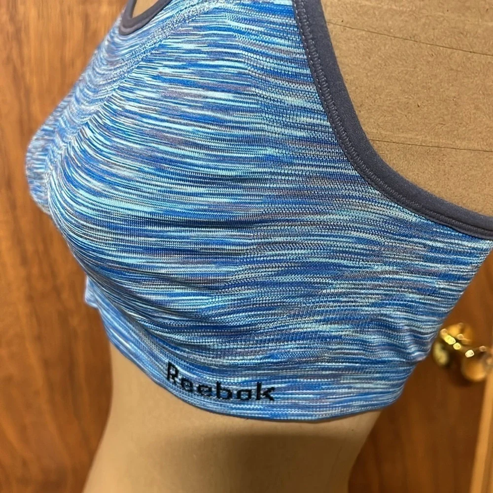 Womens Reebok Sports bra, size large, bluish color - Picture 3 of 5